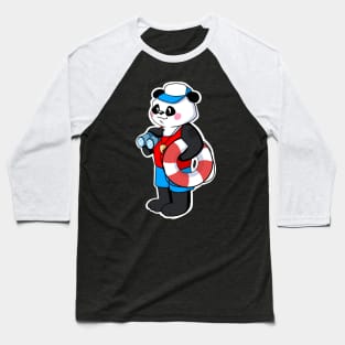 Lifeguard Bodysaver Pool Guard Panda Baseball T-Shirt